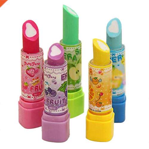 Extension Type Design Eraser (Random Color x10pcs) , Station
