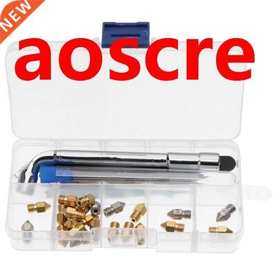 31PCS Boxed Brass Nozzle, Surface Lettering 3D Pri Nozzl