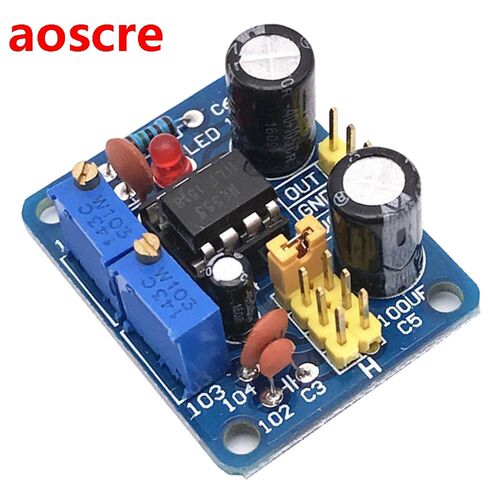 NE555 Pulse Module Frequency Duty Cycle Adjustable Square Wa