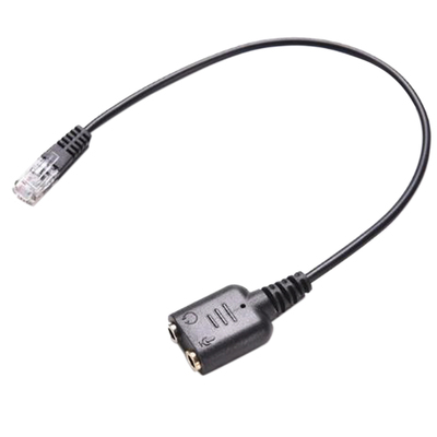 1PC Audio Jack Female to Male RJ9 Plug Adapter Convertor Cab