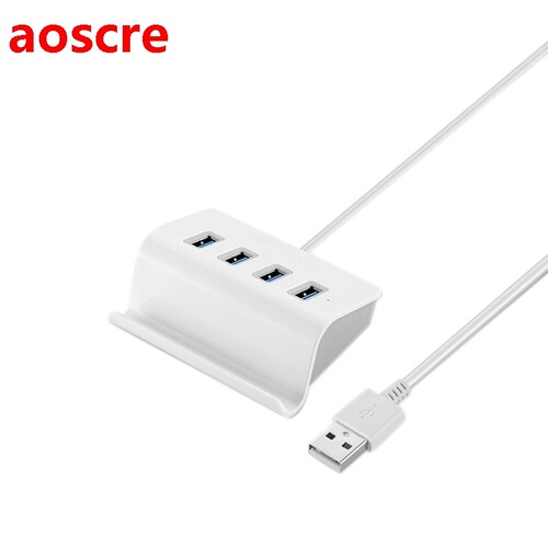 4-Port USB 3.0 Portable Mobile Phone Holder Data Hub Suitabl