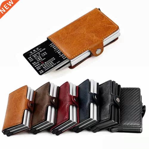 New RFID Blocking Men's Credit Card Holder vintage leath