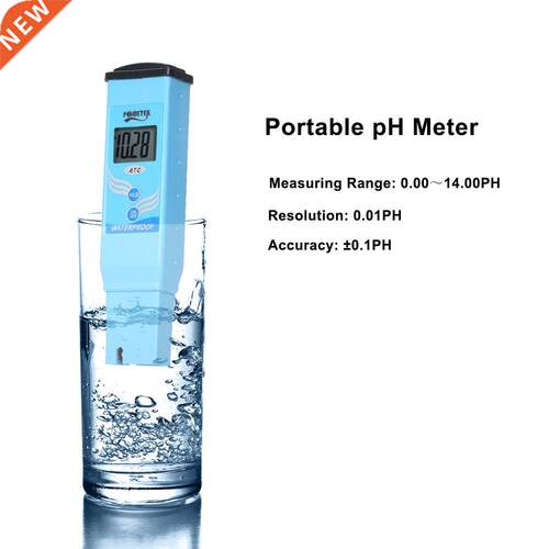 PH Meter Digital LCD Water Quality Teer Portable Waterproo