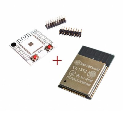ESP32 ESP-WROOM-32 IoT Wifi Wlan BLE Module+ESP-32S Adapter