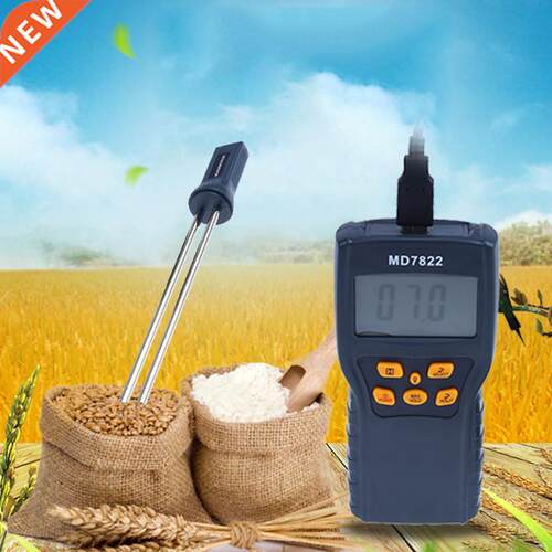 MD7822 Digital Grain Moisture Meter Thermometer for Rice Cor