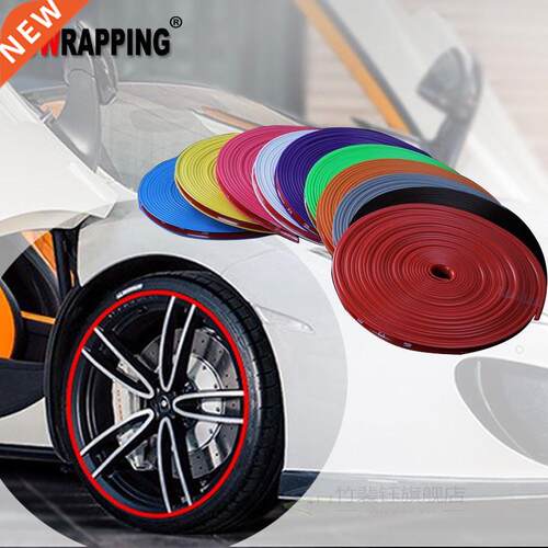 8M Car Wheel Protector Hub er Strips Auto Rim/Tire Guard Mod