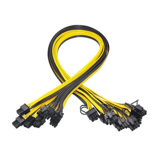 6-Pin Pci-E to 8-Pin (6 + 2) Pci-E (Male to Male) Gpu Power