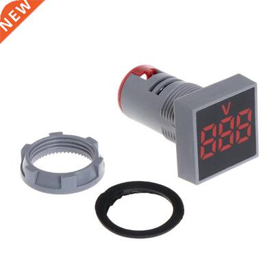 22MM AC 12-500V Voltmeter Square Panel LED Digital Voltage M