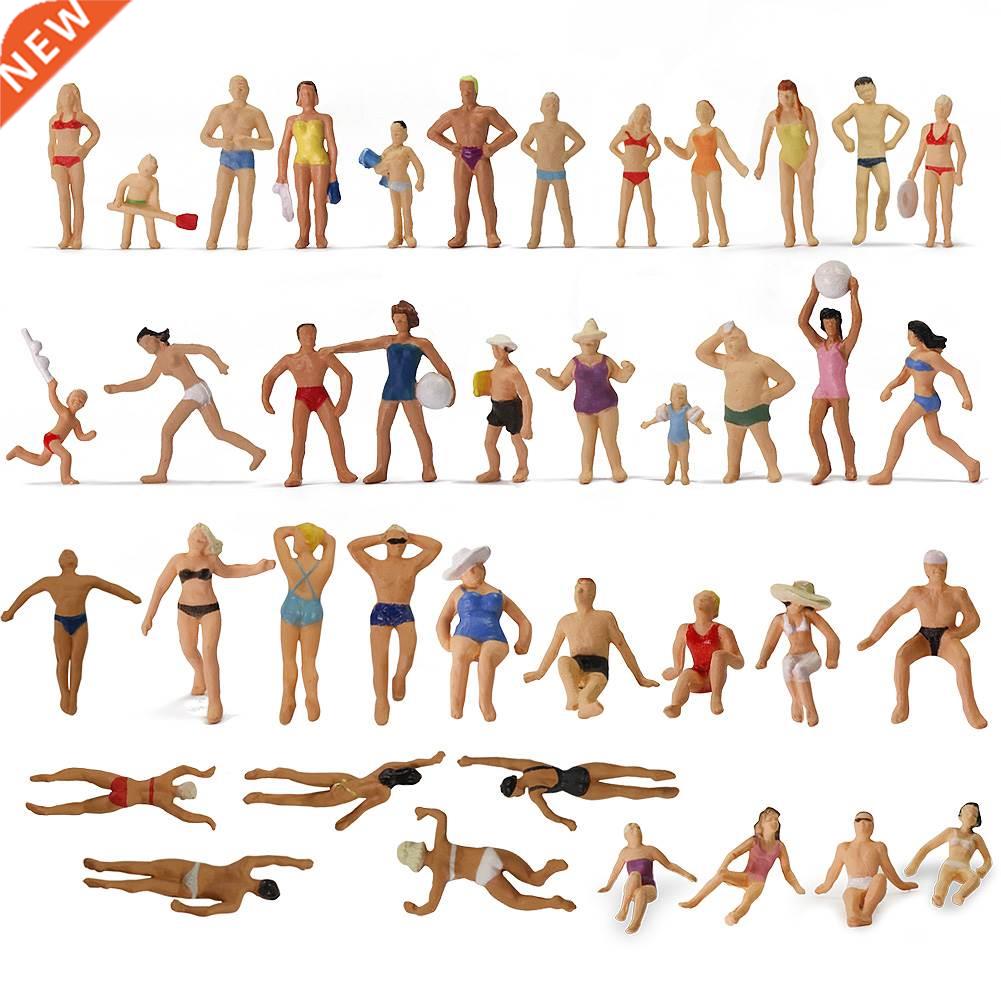 40pcs Different Poses HO Scale 1:87 Swimming Figures Swimmin