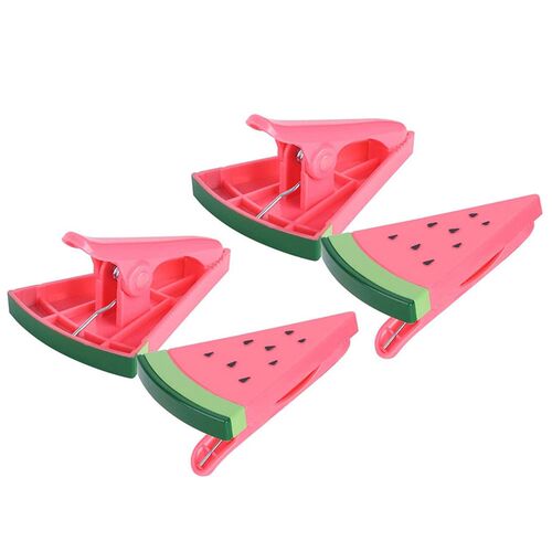 4Pcs Beach Towel Clips For Sun Loungers, Watermelon Clips