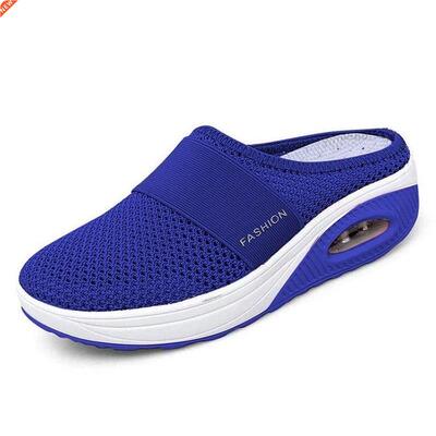 Women Mesh Lightweight Shoes Woman Slippers Wedge Shoes Fema