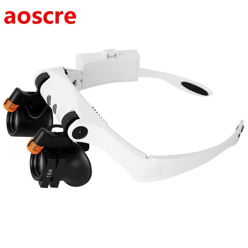 3X 4X 5X 6X 7X 10X LED Magnifier Interchangeable Lens Glasse - 实物图