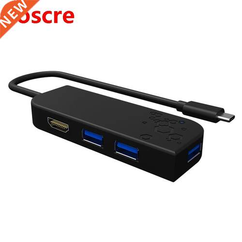 USB 3.0 Hub 3 Ports USB 3.0+HDMI-Compatible+Type C Docking S