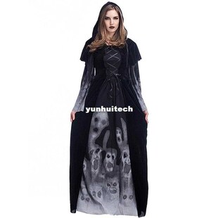 Halloween Costumes for Women Carnival Purim Adult Skull Skel