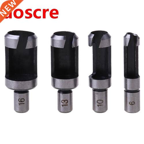 4 x Wood Plug Cutter Cutting Woodwork Power Tool Drill Bit