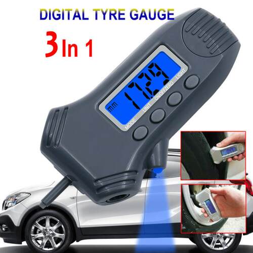 Portable 3 IN1 with Backlight Digital Tire Pressure Gauge LC