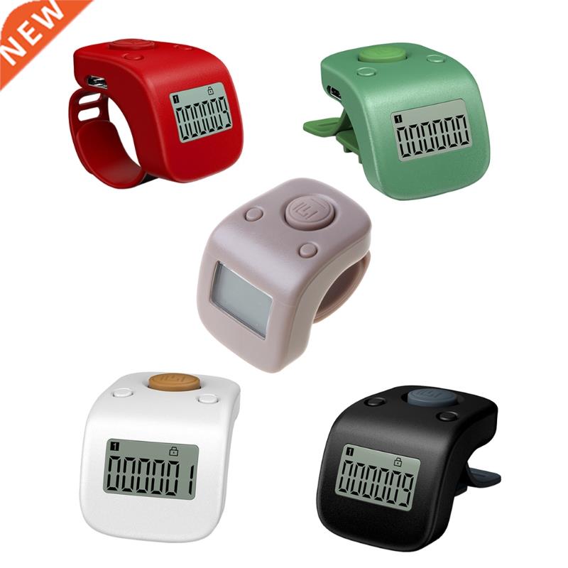 Digital LCD Finger Ring Tally Counter 6Digit beads Prayer Co