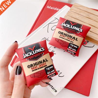 Funny JACK LINKS British Beef Jerky Earphone Case for AirPo