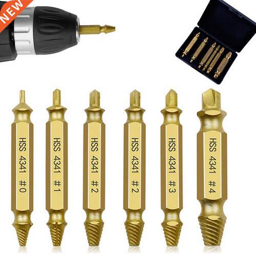 6pcs Damad Screw Extractor Drill Bit Set Easily Take Out B