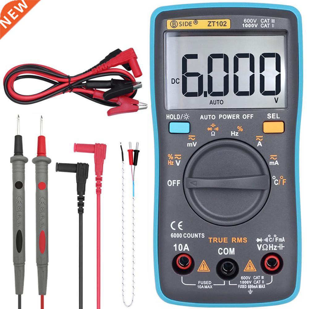 ZT102 Ture RMS Digital Multimeter AC/DC Voltage Current Temp