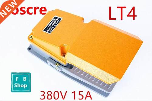 1PCS LT4 380V 5A Yellow machine tool foot switch silver cont