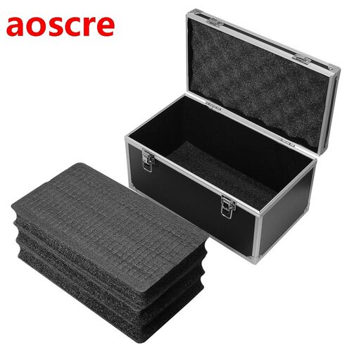 Aluminum alloy toolbox shockproof instrument box portable pa