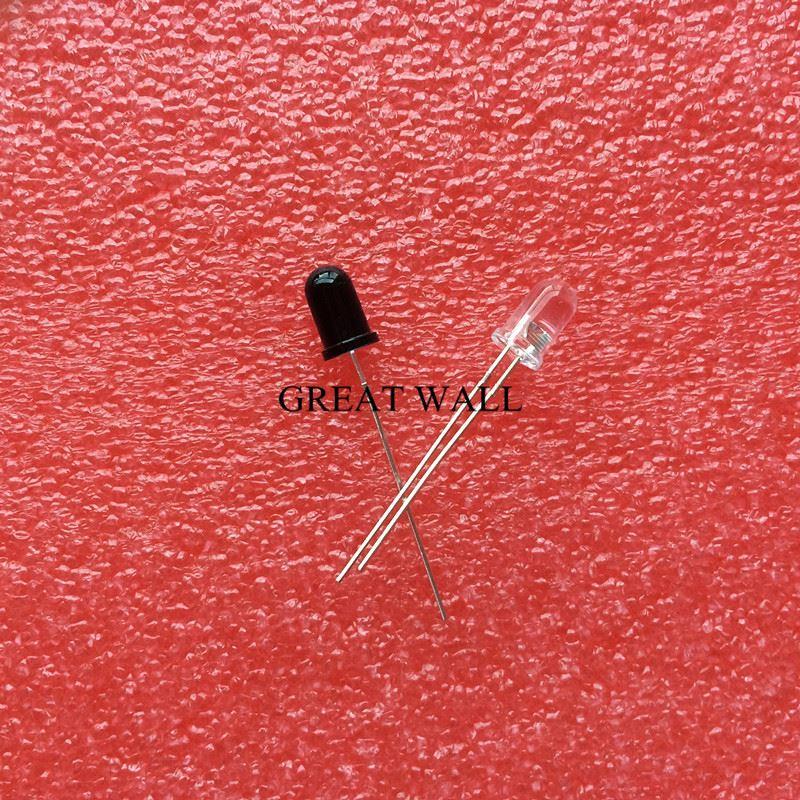 10pairs=20pcs 5mm 940nm LEDs infrared emitter and IR receive