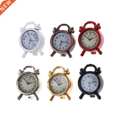 1pcs 1:12 Scale Alarm Clock Mini Home Decoration Dollhouse M