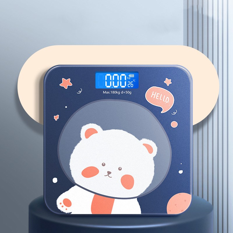 Body Scale Cute Cartoon Pattern Weight Scales Bathroom
