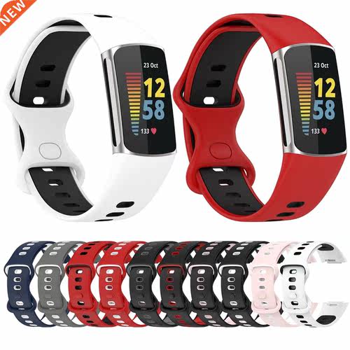 Silicone Strap For Fitbit Charge 5 Wristband New Sports Fitn