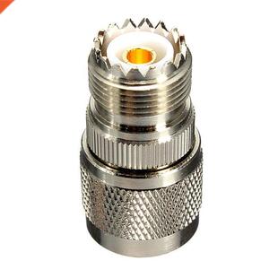 Coaxial Male Plug Female Jack SO239 Ada Straight UHF