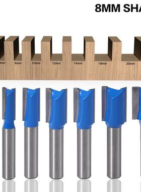 1pc 8mm Shank Straight Woodworking Router Bit Set Carpenter
