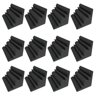 12pcs Corner Acoustic Soundproof Foam High Density Flame Ret