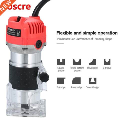 800W Woodworking Electric Trimmer Wood Milling Engraving Sl