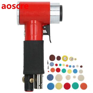 60Pcs Air Sander Red Eccentric Pneumatic Car Waxing Polishin