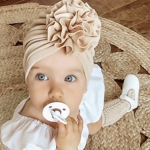 Lovely Flower Baby Hat Soft Baby Girl Hat Turban Spring Infa