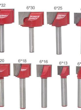 9Pc 10/1/16/18/20/22/25/0/2mm Surface Planing Wood Millin