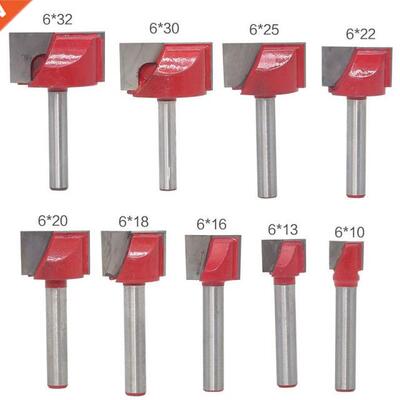 9Pc 10/1/16/18/20/22/25/0/2mm Surface Planing Wood Millin