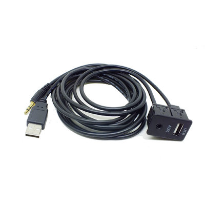 100CM Car Extend AUX USB Adapter AUX USB Accessories High Qu