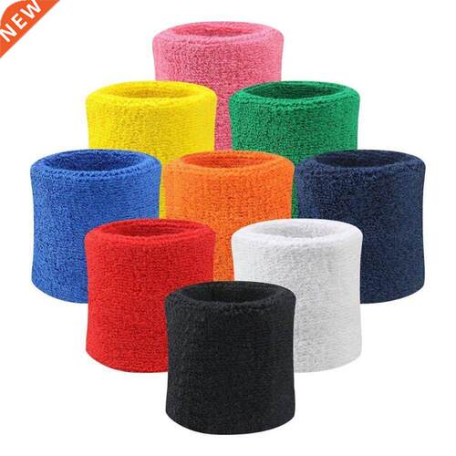 2pcs Sweatbands Wristband Tennis Squash Badminton Gym Footba