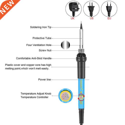 Electrc solderng ron 60w EU/UK/US plug adjustable tempera