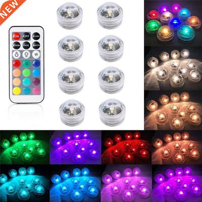 Battery Operated RGB Submersible Light IP68 Waterproof Under