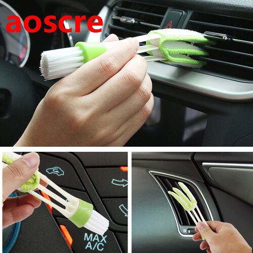 Portable 2 In 1 Car Air-Conditioner Outlet Window Cleaning T