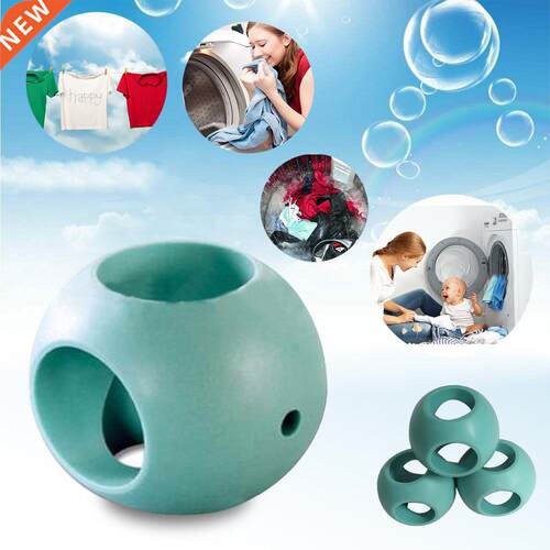 1PC Useful Laundry Ball Green Hard Rubber Anti Limescale Mag