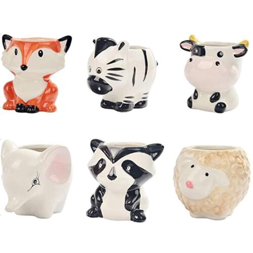 Animal Cactus Succulent Ceramic Pot Planters Cute Office