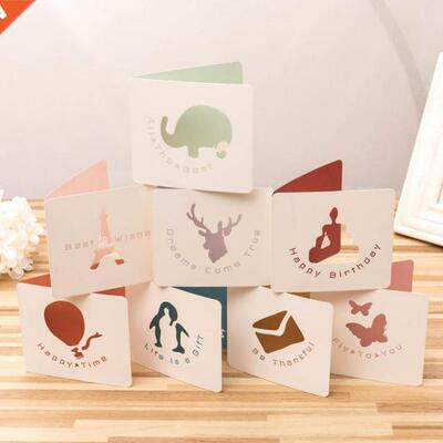 8 Styles Creative Greeting Card DIY Gift Wishing Cards Messa