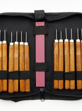 12pcs/set Wood Handle Woodworker Tools Wood Carving Tools Se