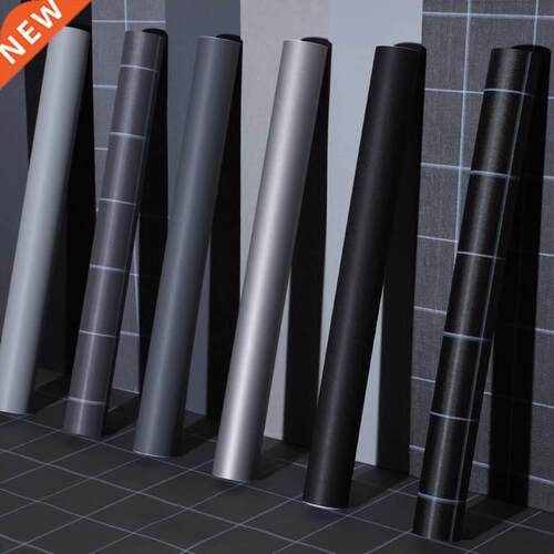 Self-adhesive wallpaper waterproof solid color bedroom livin