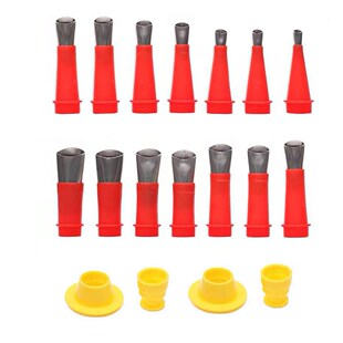 18pcs Stainless Steel Caulk Nozzle Applicator Caulking