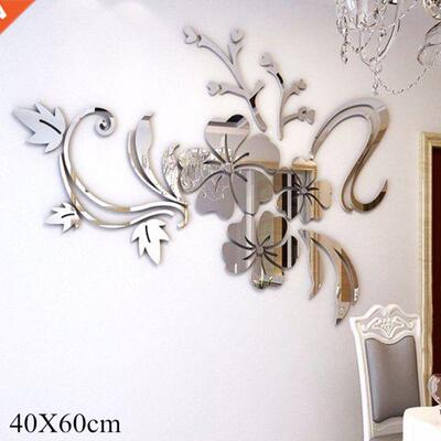 Home Decoration Accessories 3D Stereo Mirror Wall Stickers D